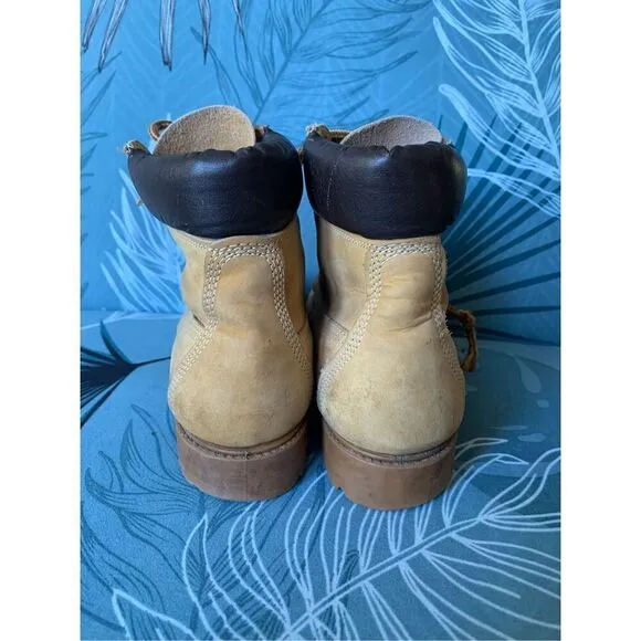 Timberland Classic 6&quot; Waterproof Tan hiking work ankle Boots 10361 Women's 7