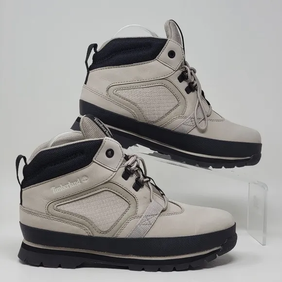 Timberland Euro Hiker MID Light Taupe Hiking Boots TBA6647 Boys Size 5 New