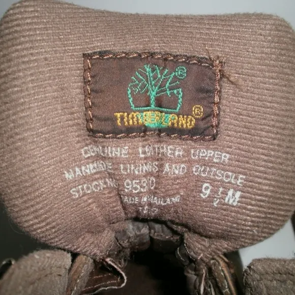TIMBERLAND Euro Leather Hiking Boots 9.5  Thick Lug Sole