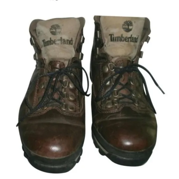 TIMBERLAND Euro Leather Hiking Boots 9.5  Thick Lug Sole
