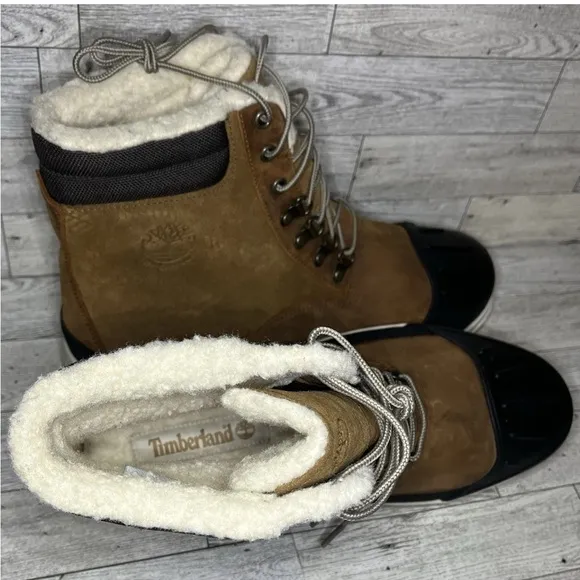 Timberland Men's Size 11 Ashwood Park 6&quot; WP Warm Lined Boots Brown