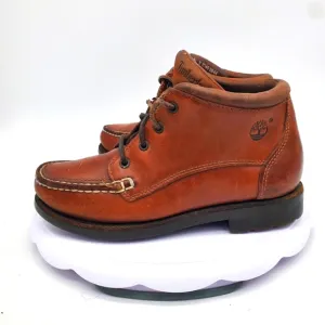 Timberland Shoes Women's 6.5M Brown Leather Moc-Toe Lace-Up Ankle Hiking Boots