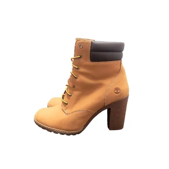 Timberland Tillston Nubuck Leather Heeled Hiking Bootie Women's Size 8.5