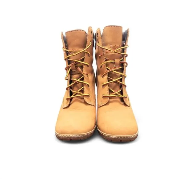 Timberland Tillston Nubuck Leather Heeled Hiking Bootie Women's Size 8.5