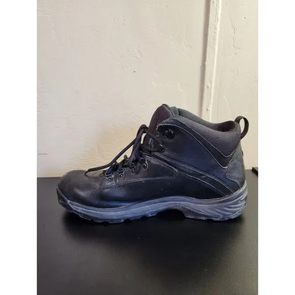 Timberland White Ledge Waterproof Mid‎ Hiking Boot Black Leather Mens Size 14