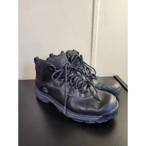 Timberland White Ledge Waterproof Mid‎ Hiking Boot Black Leather Mens Size 14