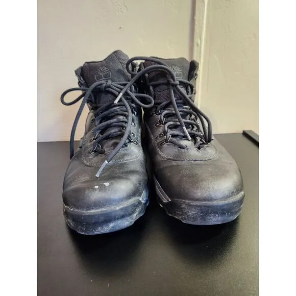 Timberland White Ledge Waterproof Mid‎ Hiking Boot Black Leather Mens Size 14