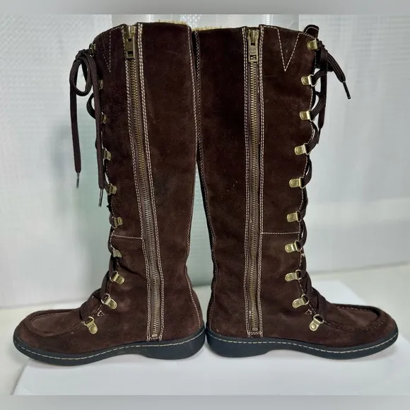 Timberland Winnicut brown suede tall winter boots, size 5.5, excellent condition
