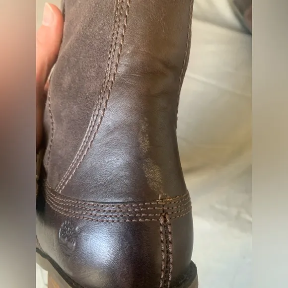 Timberland Womens Bethel 8323A Brown Suede Leather Zip Up Tall Boots Sz 9.5
