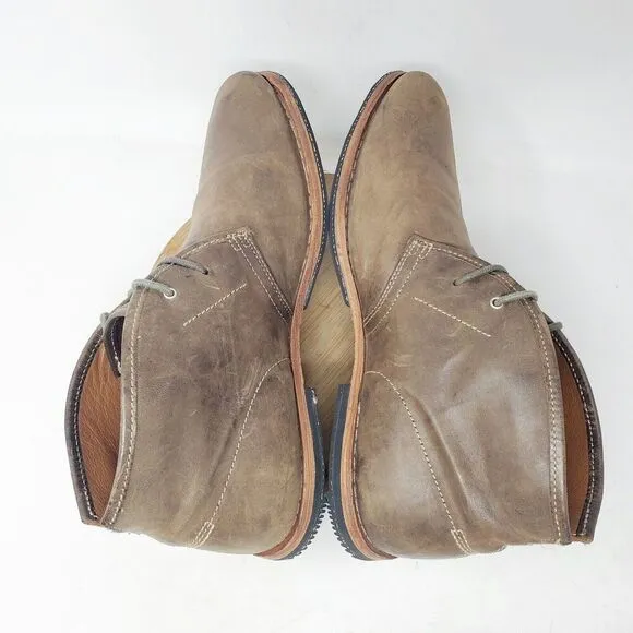 Timberland Wodehouse Chukka Boots Mens 10 Brown Leather Ankle Shoe Office Casual