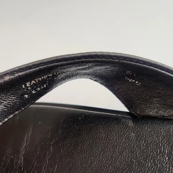 🌸Tory Burch Black Leather Flip flop Sandals Size 7