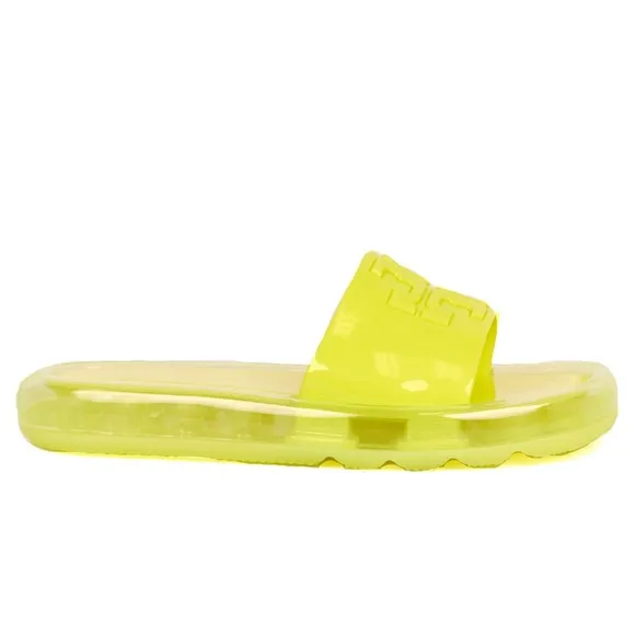 Tory Burch Bubble Jelly sandal/ slide. Size 7. Blazing Yellow. NWT NIB