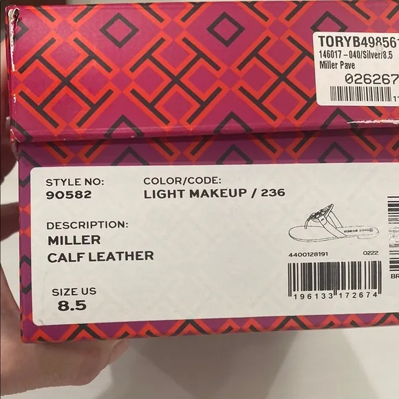 Tory Burch miller light makeup sandals