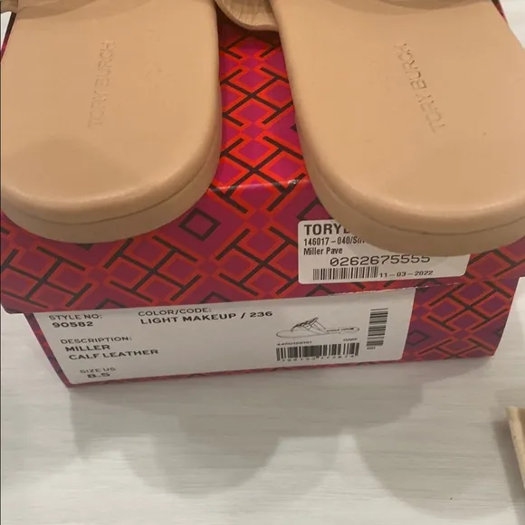 Tory Burch miller light makeup sandals