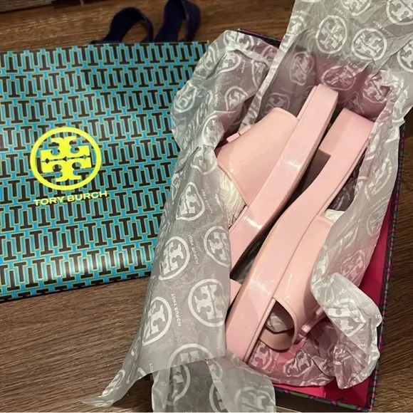Tory Burch Pink Slide Sandals