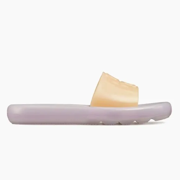 Tory Burch Sandals Bubble Slides Jelly Cloud Purple &amp; Neon SZ 11 NEW WITH BOX!