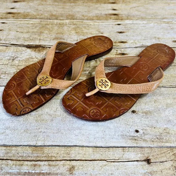 Tory Burch Size 6 Brown Leather Sandals