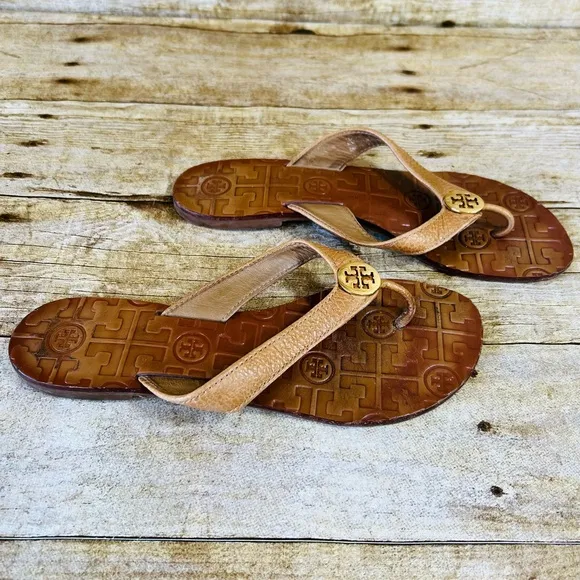 Tory Burch Size 6 Brown Leather Sandals