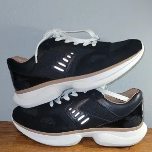 Tory Sport Black and White Sneakers with Cushioned Sole
