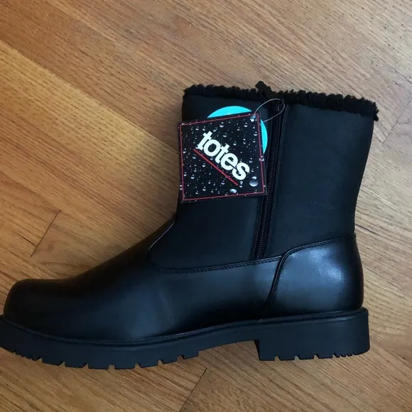 Totes- Dustin- Black- Size 13 Mens