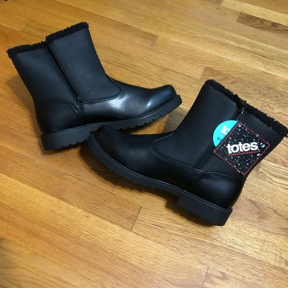 Totes- Dustin- Black- Size 13 Mens