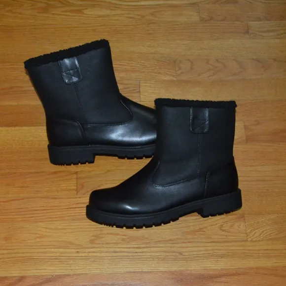 Totes- Dustin- Black- Size 13 Mens