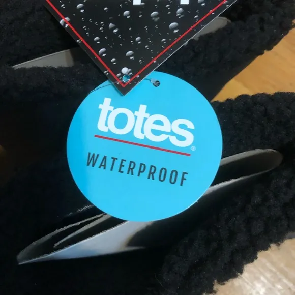 Totes- Dustin- Black- Size 13 Mens