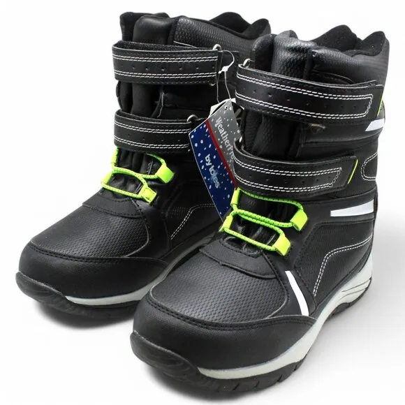 Totes Seth Black Neon Thinsulate Warm Youth Winter Boots