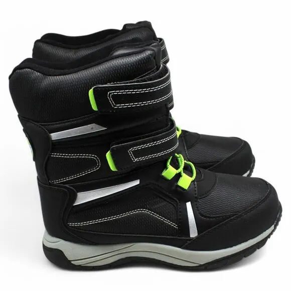 Totes Seth Black Neon Thinsulate Warm Youth Winter Boots