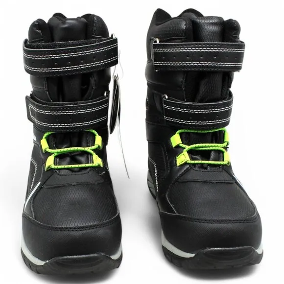 Totes Seth Black Neon Thinsulate Warm Youth Winter Boots