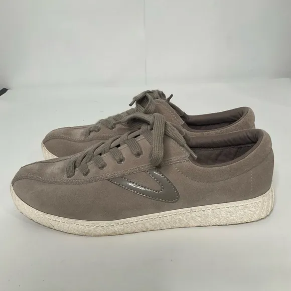 Tretorn Men’s Soft Mushroom Color Suede Nylite 2 Plus Lace Up Sneakers Size 9.5.