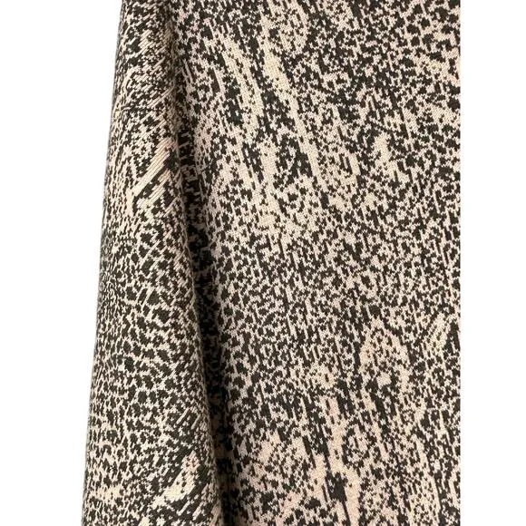 Tyler Boe Fringed Poncho Sweater M/L Gray Cashmere Blend Knit