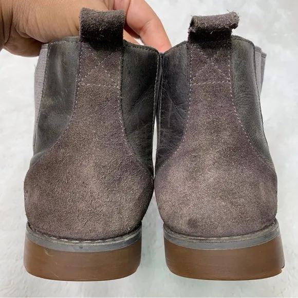 UGG 1017180K Kid's Callum Casual Green Leather Boots Size 3