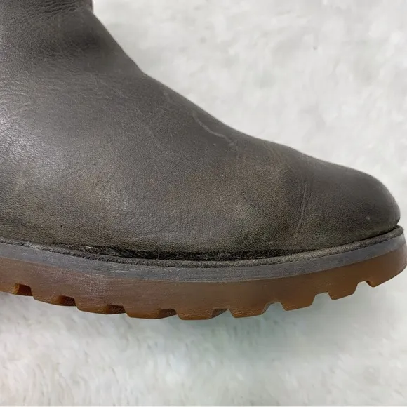 UGG 1017180K Kid's Callum Casual Green Leather Boots Size 3