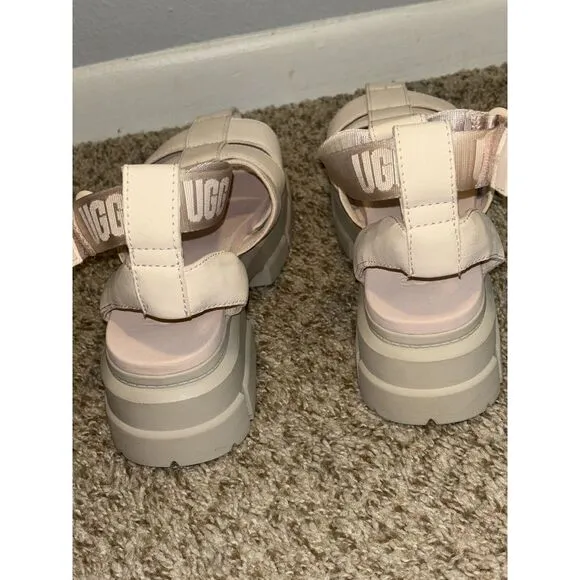 UGG ASHTON STRAPPY PLATFORM NUBUCK LEATHER‎ SANDALS 10W /8M Cute Goth Grunge Emo