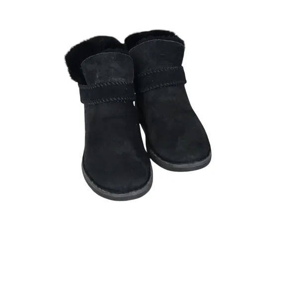 UGG Australia Mc Coy  Black Leather Ankle Boots Shoes 7.5