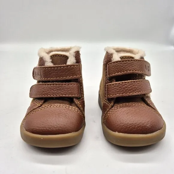 UGG Baby Rennon II Strappy Boots Size 02 -03 Months Chestnut (89)