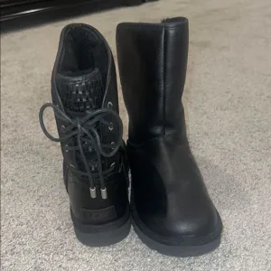 UGG Black Leather Boots