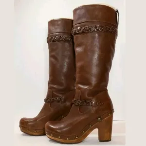 UGG Boots, Clog Heel, Shearling Lined, Size 7
