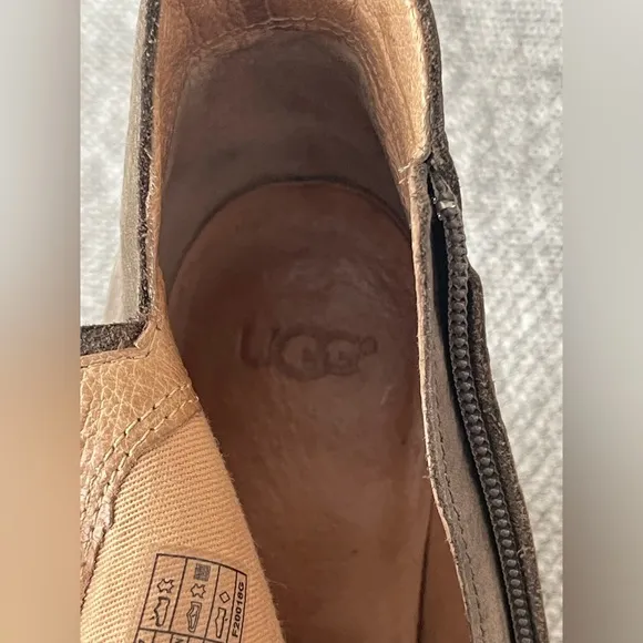 UGG Brown Ankle Boots Suede Pull-On Design
