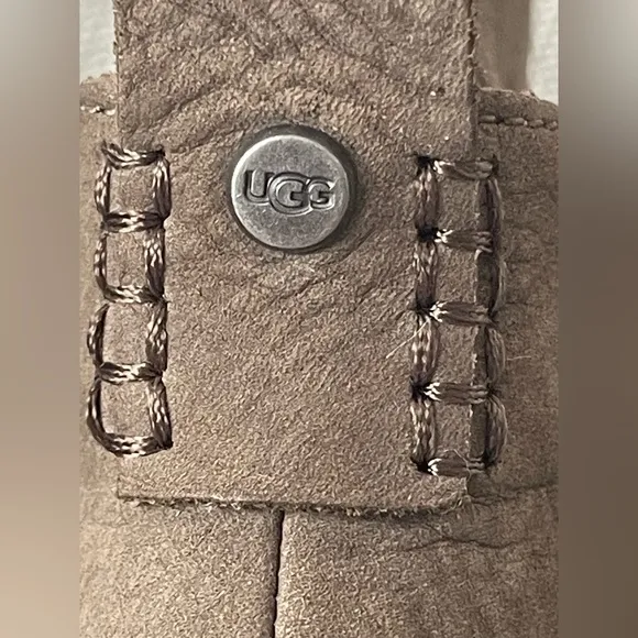 UGG Brown Ankle Boots Suede Pull-On Design