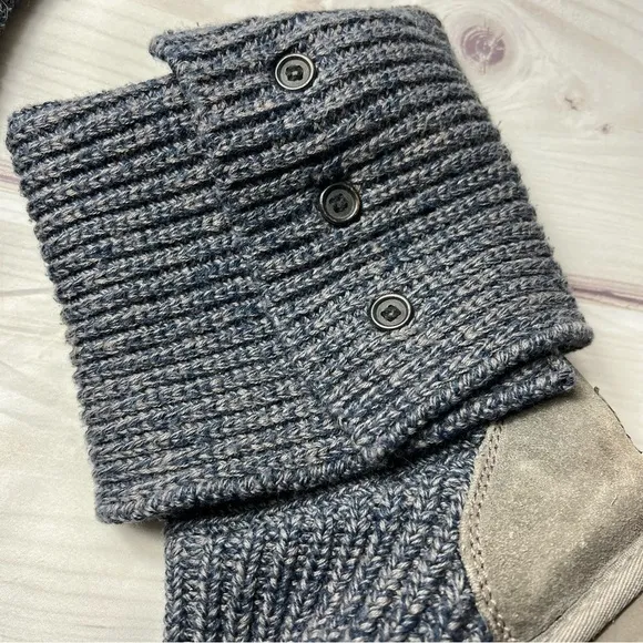 Ugg Cardy Knit Sweater Boots Blue/Grey