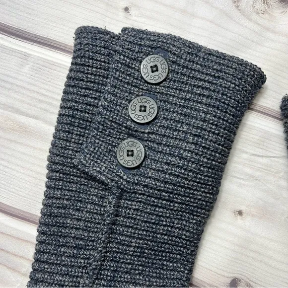 Ugg Cardy Knit Sweater Boots Blue/Grey