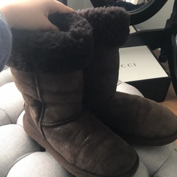 UGG Chocolate Brown Paisley Tall Boots
