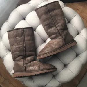 UGG Chocolate Brown Paisley Tall Boots