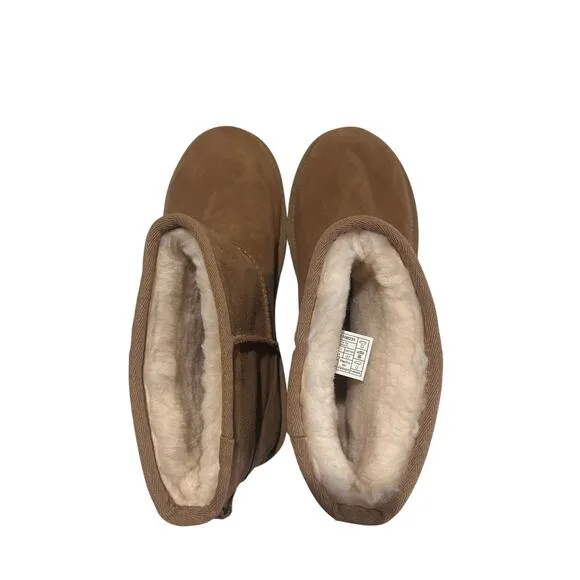 UGG Classic Mini UGG Rubber Logo Boots Women's Size 10 EU 41 Cozy Warm MSRP $160