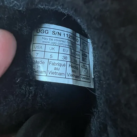 UGG Cory II Wedge Boots Suede Leather Shearling Sherpa Black Cozy Warm Luxury 7