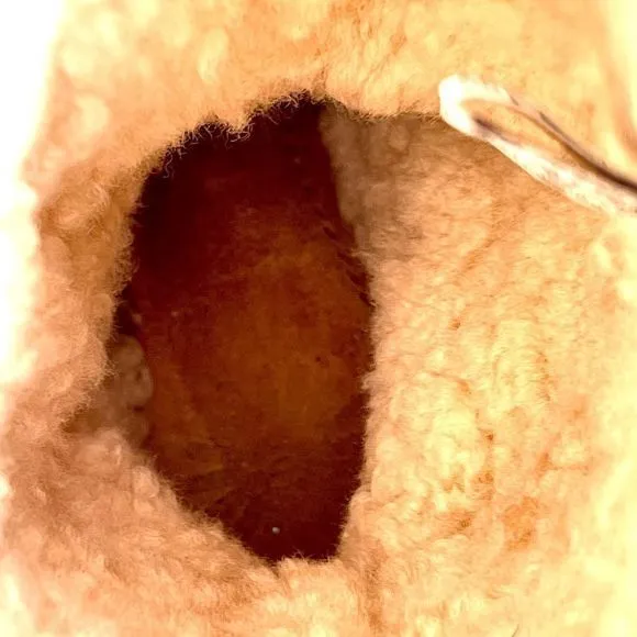 UGG‎ Elijo Chestnut Leather &amp; Shearling Boots — SZ 8 EXCELLENT CONDITION