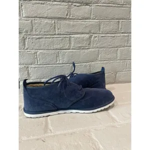 UGG MAKSIM Navy Suede Sheepwool Chukka Ankle Boots