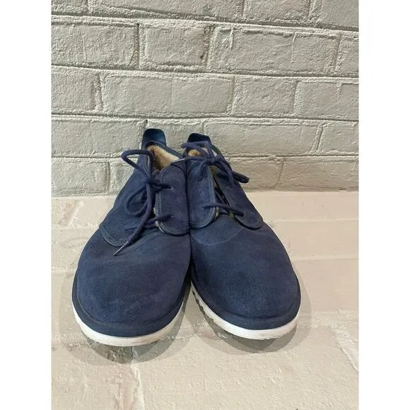 UGG MAKSIM Navy Suede Sheepwool Chukka Ankle Boots